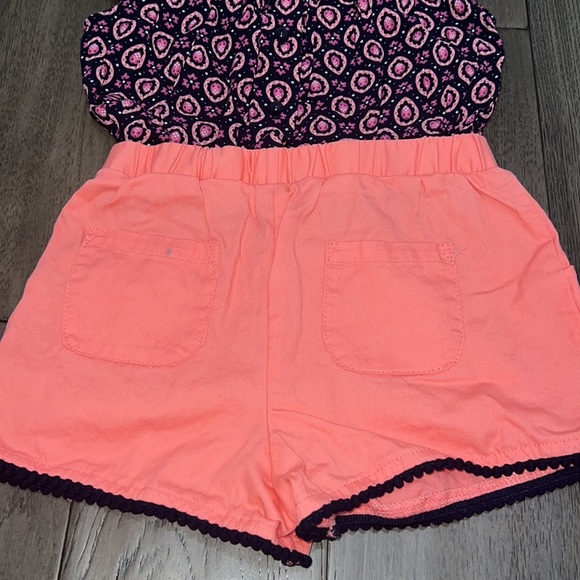 Cynthia Rowley girls romper with jean and blouse like material - Picture 9 of 12